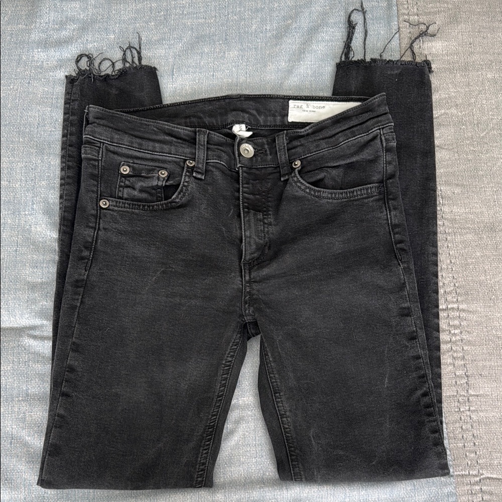 Women's Black Jeans frayed rag & bone skinny